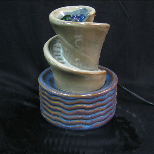 ceramic water fountain, indoor fountain