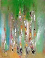 Abstract oil painting