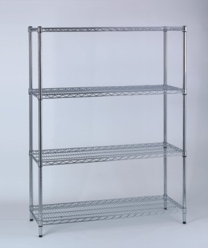 chrome wire shelving