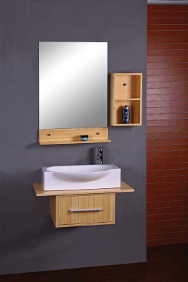 Bamboo bathroom cabinet