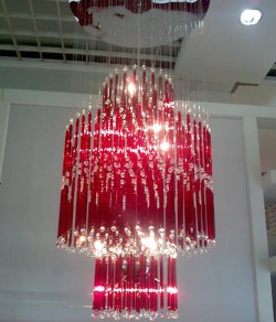 crystal ceiling light