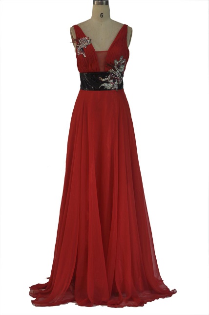 Junli long evening dress, party wear,prom dress