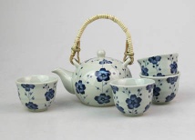 sell handpainted stoneware teaset