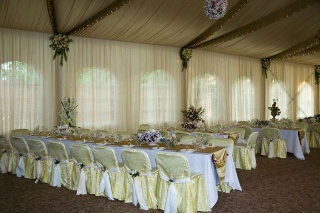 gorgeous wedding tent