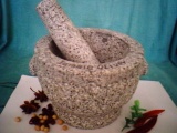 natural stone mortar & pestle