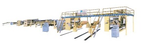 Corrugated cardboard production line