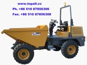 China 4wheels drive site dumper