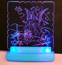 fluorescent plaque