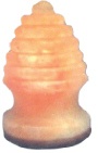 Christmas Shape Crystal Salt Lamp with Wooden Base