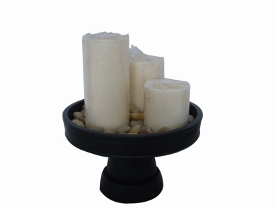 wood candle holder