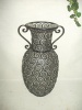 Glass and Iron  Vase