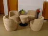 Rattan Sofa with Table