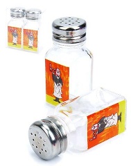 Glass spice bottles