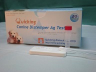 Rapid test strip for veterinary diagnostic