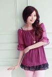 ladies fashion flouncing  chiffon dress