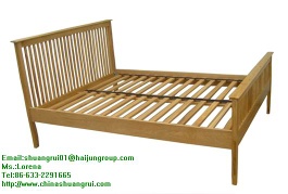 wooden bed