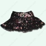 High Street Fashion Burnout Print Mini Skirt