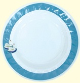 melamine wave round plate