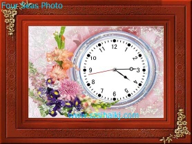 Three-dimensional wall clock ,Clock,Three-dimensional painting