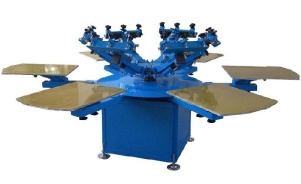 6 color screen printing machine