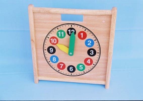 wooden clock