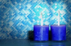 Sapphire Glass Mosaic