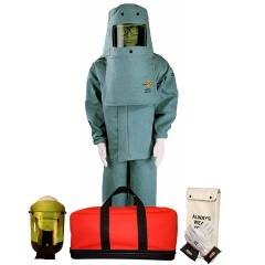 40 cal/cm² Arc Flash Coat and Bib Overall Kit