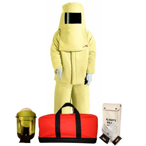 100 cal/cm² Arc Flash Coat and Bib Overall Kit