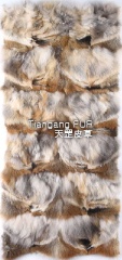 Red fox fur plate