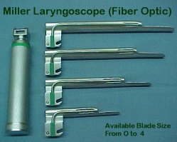 Miller Laryngoscopes (Fiber Optic)