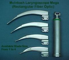 Rectangular Fiber Optic :aryngoscopes