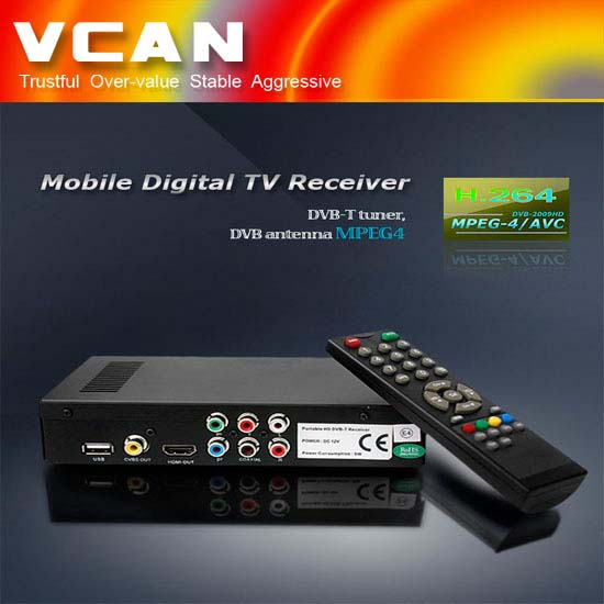 Car DVB-T box MPEG4/H.264 2 tuner PVR USB Recorder