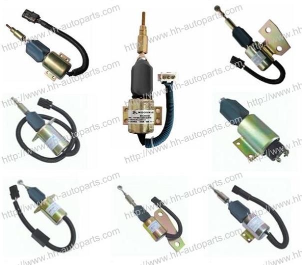 Shut-down solenoid, Stop solenoid,