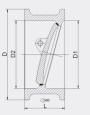 Titling wafer check valve