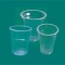 Transparent plastic cup