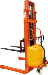 Semi-Electric Stacker with adjustable forks-W series