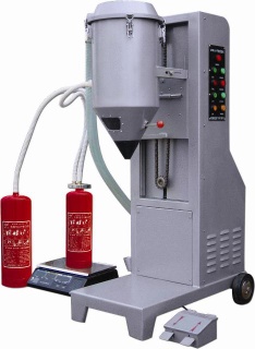 Fire extinguisher filling machine