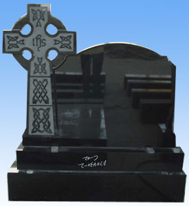 Shanxi black English style cross monument