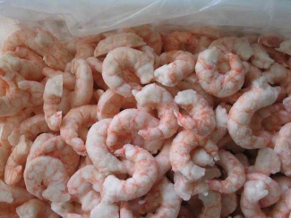 red frozen shrimp