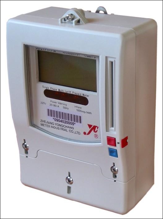 singe phase multi-tariff prepaid meter