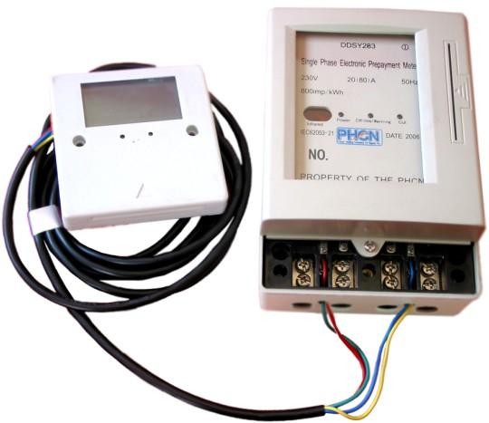 single phase prepaid meter (split type)