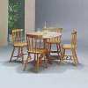 Circular Pinewood Dining Set