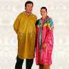 PVC Poncho With Upper Snaps Closure, Colorful PVC Raincoat