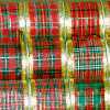 X'mas Plaid W/Gold Edged