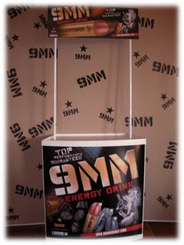 9MM Energy Drink Tasting Desk