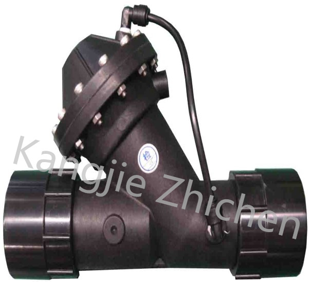 Y Type valve with solenoid