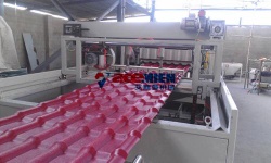 Plastic PVC+ASA spanish glazed roof tile roofing sheet making machine production line