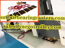 Air caster system is the machinery moving and loading