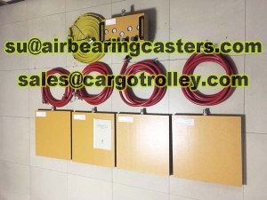 Heavy duty air caster rigging systems instructions and price list