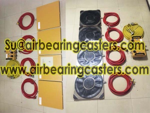 Air bearing casters is easy to operating and workers can hold it